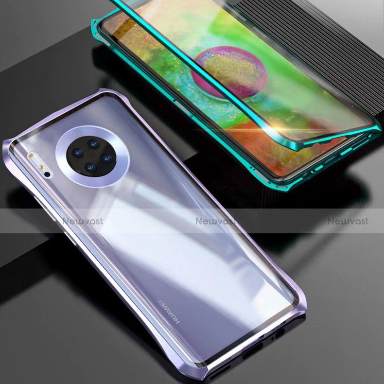 Luxury Aluminum Metal Frame Mirror Cover Case 360 Degrees M06 for Huawei Mate 30 Pro 5G
