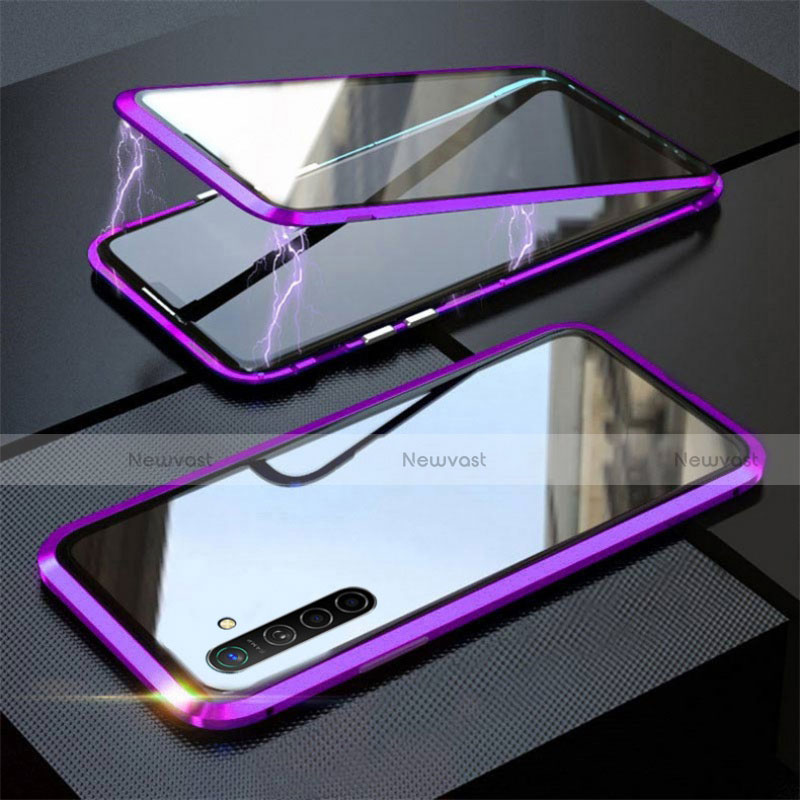 Luxury Aluminum Metal Frame Mirror Cover Case 360 Degrees M06 for Realme X2