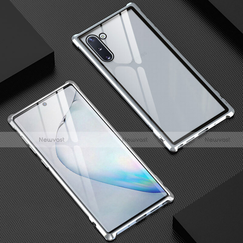 Luxury Aluminum Metal Frame Mirror Cover Case 360 Degrees M06 for Samsung Galaxy Note 10