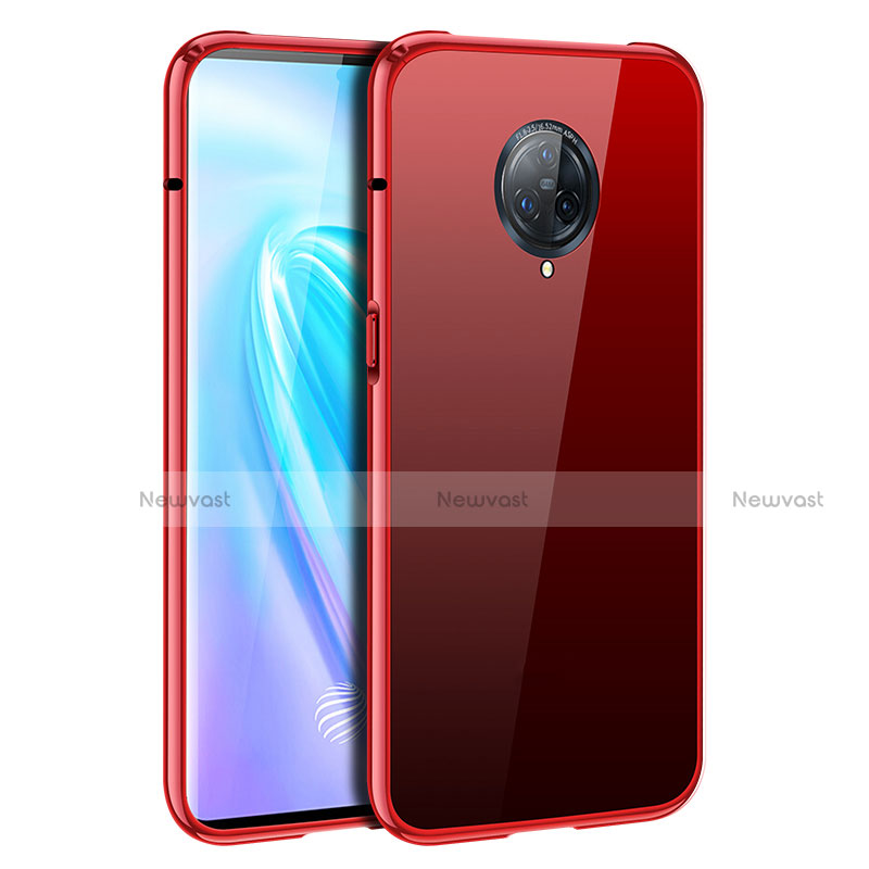 Luxury Aluminum Metal Frame Mirror Cover Case 360 Degrees M06 for Vivo Nex 3 5G