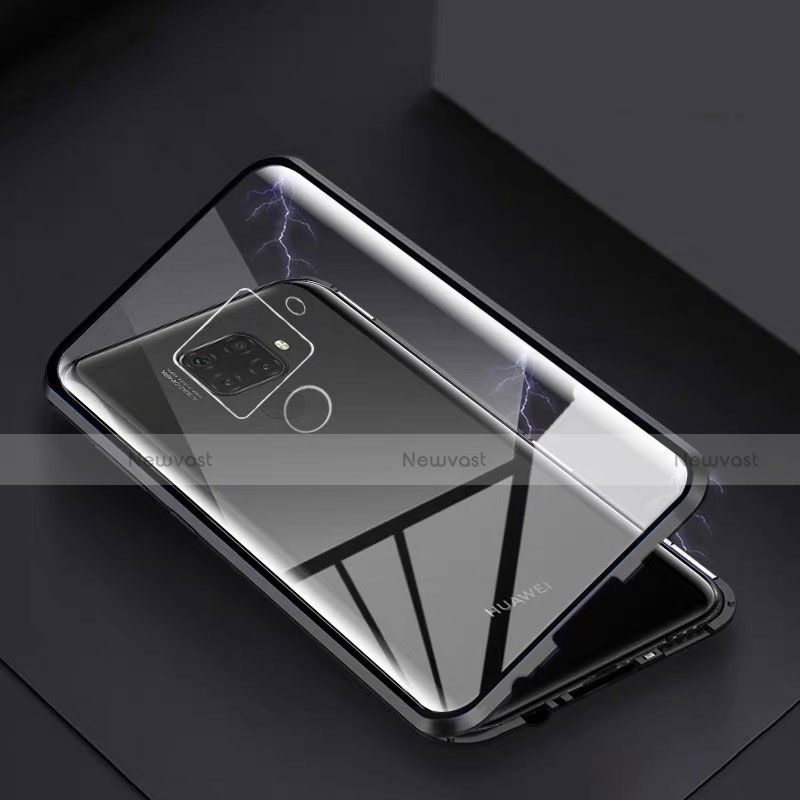 Luxury Aluminum Metal Frame Mirror Cover Case 360 Degrees M07 for Huawei Mate 30 Lite