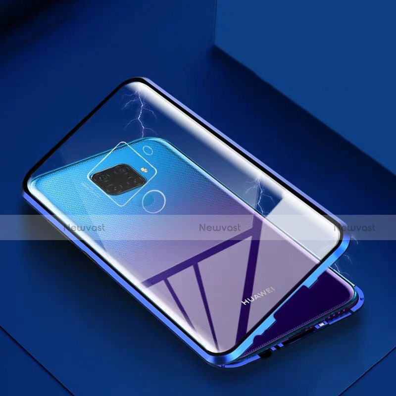 Luxury Aluminum Metal Frame Mirror Cover Case 360 Degrees M07 for Huawei Mate 30 Lite