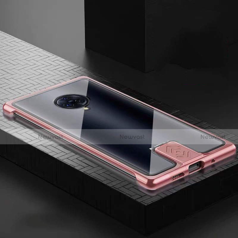 Luxury Aluminum Metal Frame Mirror Cover Case 360 Degrees M07 for Vivo Nex 3 Rose Gold