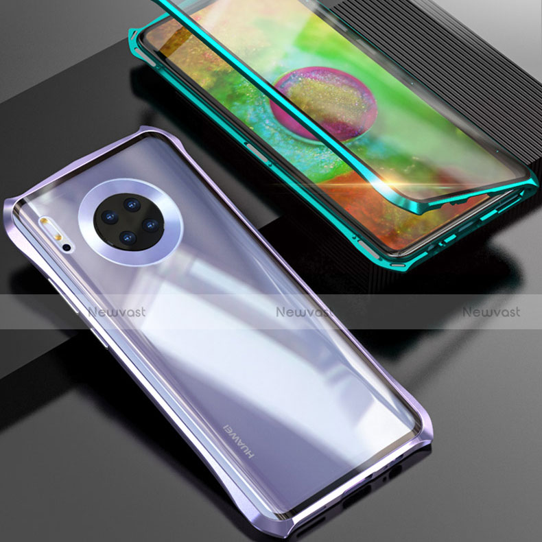 Luxury Aluminum Metal Frame Mirror Cover Case 360 Degrees M08 for Huawei Mate 30 5G