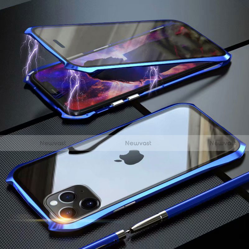 Luxury Aluminum Metal Frame Mirror Cover Case 360 Degrees M10 for Apple iPhone 11 Pro