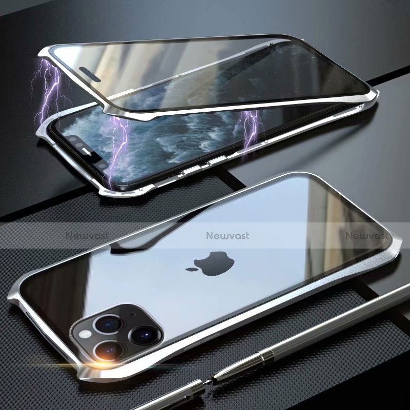 Luxury Aluminum Metal Frame Mirror Cover Case 360 Degrees M10 for Apple iPhone 11 Pro Max