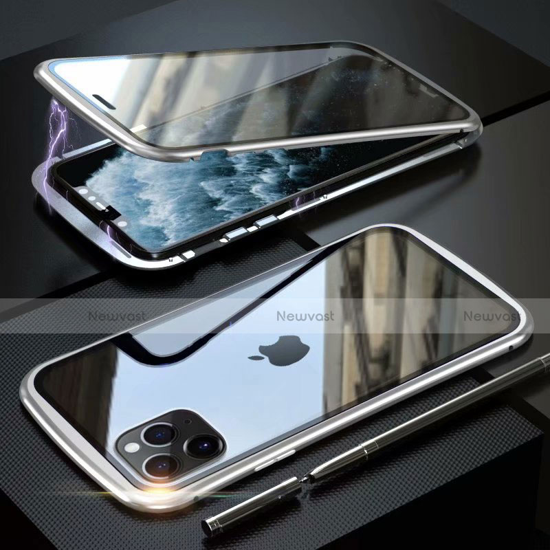 Luxury Aluminum Metal Frame Mirror Cover Case 360 Degrees M11 for Apple iPhone 11 Pro