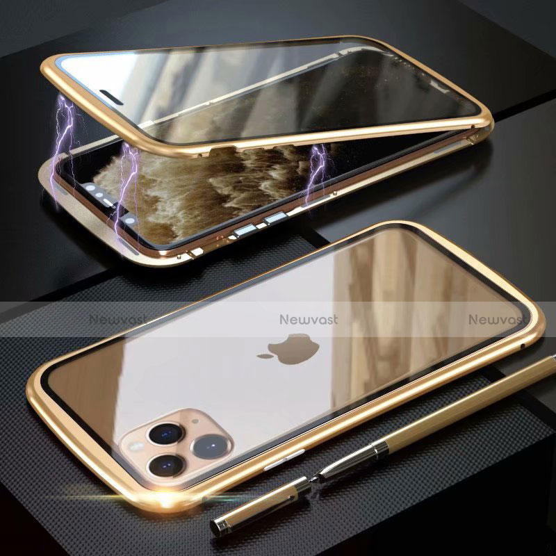 Luxury Aluminum Metal Frame Mirror Cover Case 360 Degrees M11 for Apple iPhone 11 Pro Max