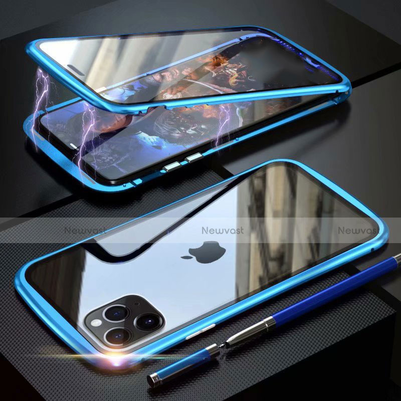 Luxury Aluminum Metal Frame Mirror Cover Case 360 Degrees M11 for Apple iPhone 11 Pro Max