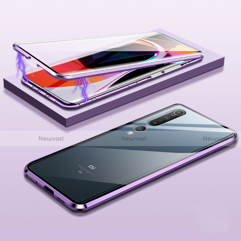 Luxury Aluminum Metal Frame Mirror Cover Case 360 Degrees M11 for Xiaomi Mi 10