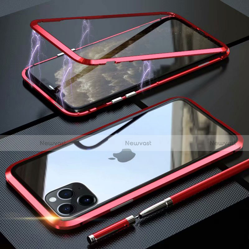 Luxury Aluminum Metal Frame Mirror Cover Case 360 Degrees M14 for Apple iPhone 11 Pro
