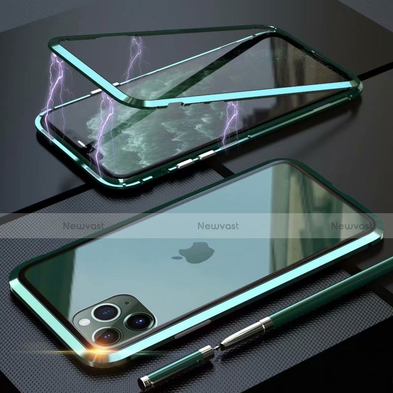 Luxury Aluminum Metal Frame Mirror Cover Case 360 Degrees M14 for Apple iPhone 11 Pro Max