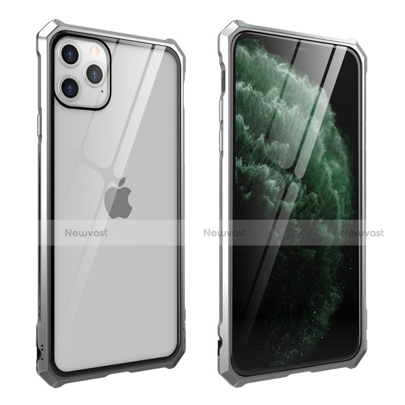 Luxury Aluminum Metal Frame Mirror Cover Case 360 Degrees M15 for Apple iPhone 11 Pro Max