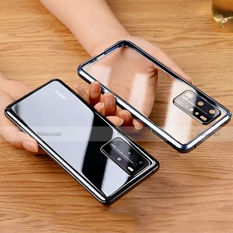 Luxury Aluminum Metal Frame Mirror Cover Case 360 Degrees N01 for Huawei P30 Pro