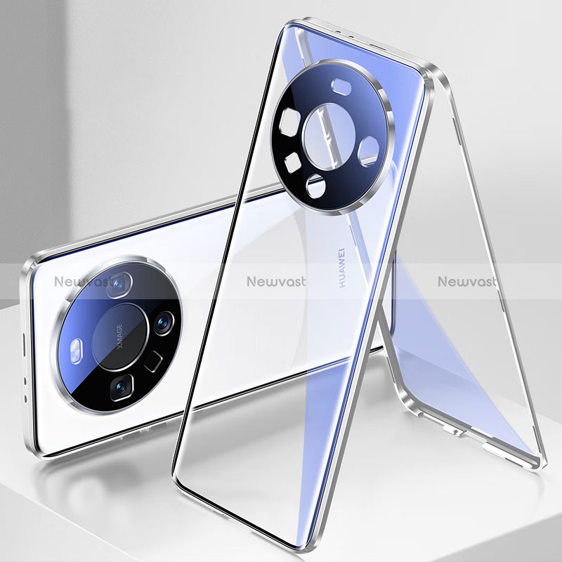 Luxury Aluminum Metal Frame Mirror Cover Case 360 Degrees P01 for Huawei Mate 60