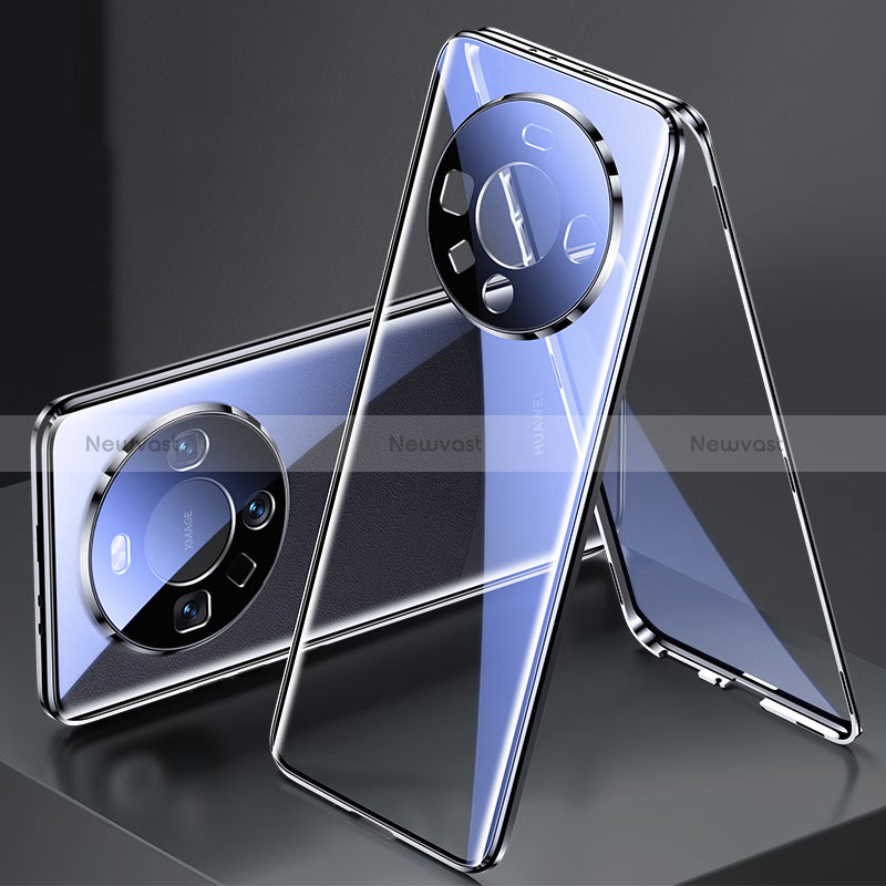 Luxury Aluminum Metal Frame Mirror Cover Case 360 Degrees P01 for Huawei Mate 60