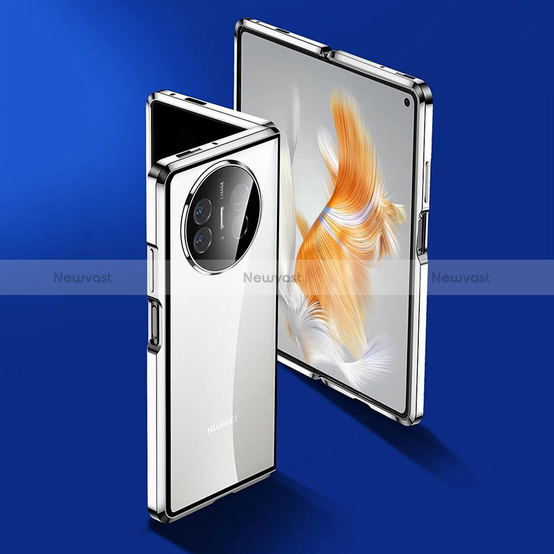 Luxury Aluminum Metal Frame Mirror Cover Case 360 Degrees P01 for Huawei Mate X3