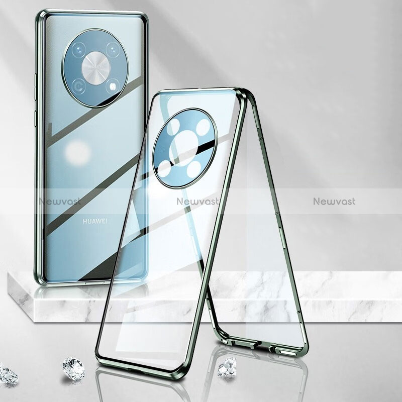 Luxury Aluminum Metal Frame Mirror Cover Case 360 Degrees P01 for Huawei Nova Y90