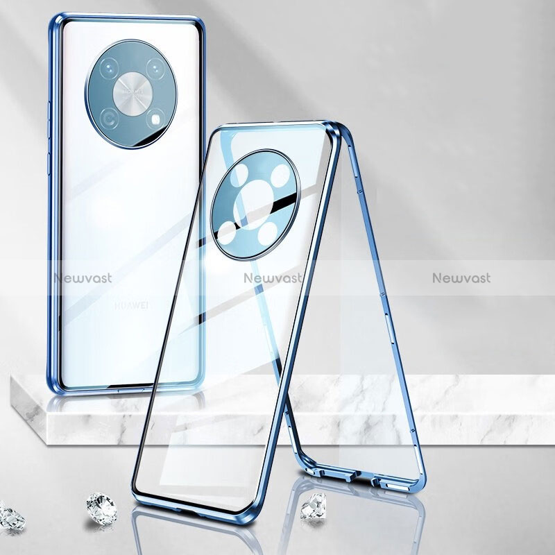 Luxury Aluminum Metal Frame Mirror Cover Case 360 Degrees P01 for Huawei Nova Y90