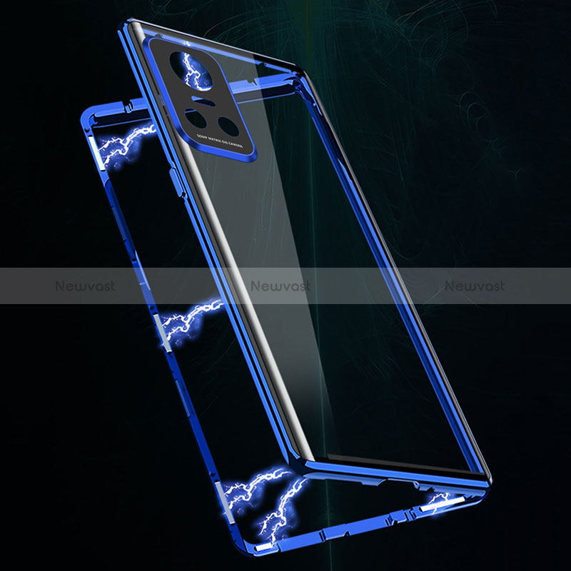 Luxury Aluminum Metal Frame Mirror Cover Case 360 Degrees P01 for Realme GT Neo3 5G