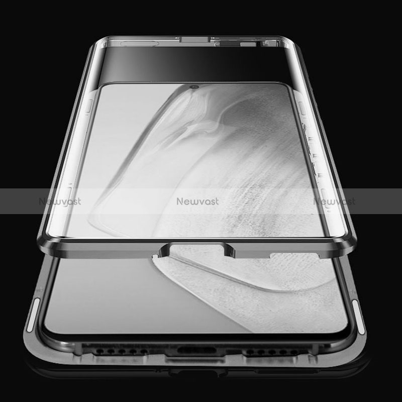Luxury Aluminum Metal Frame Mirror Cover Case 360 Degrees P01 for Vivo V27 Pro 5G