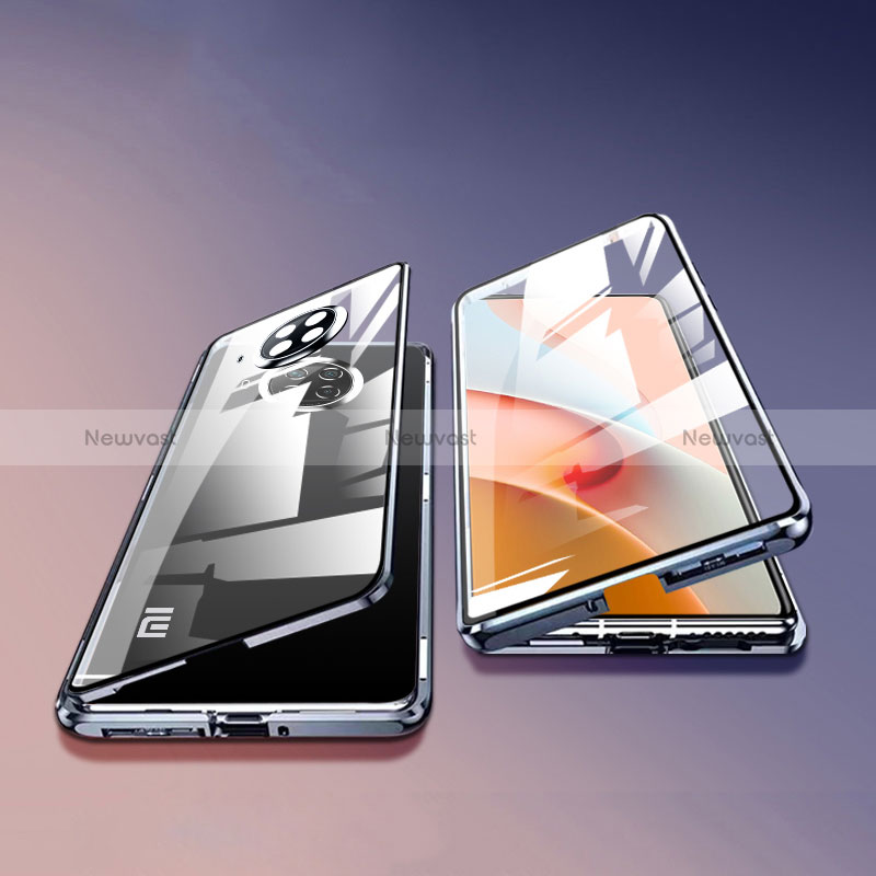 Luxury Aluminum Metal Frame Mirror Cover Case 360 Degrees P01 for Xiaomi Mi 10i 5G
