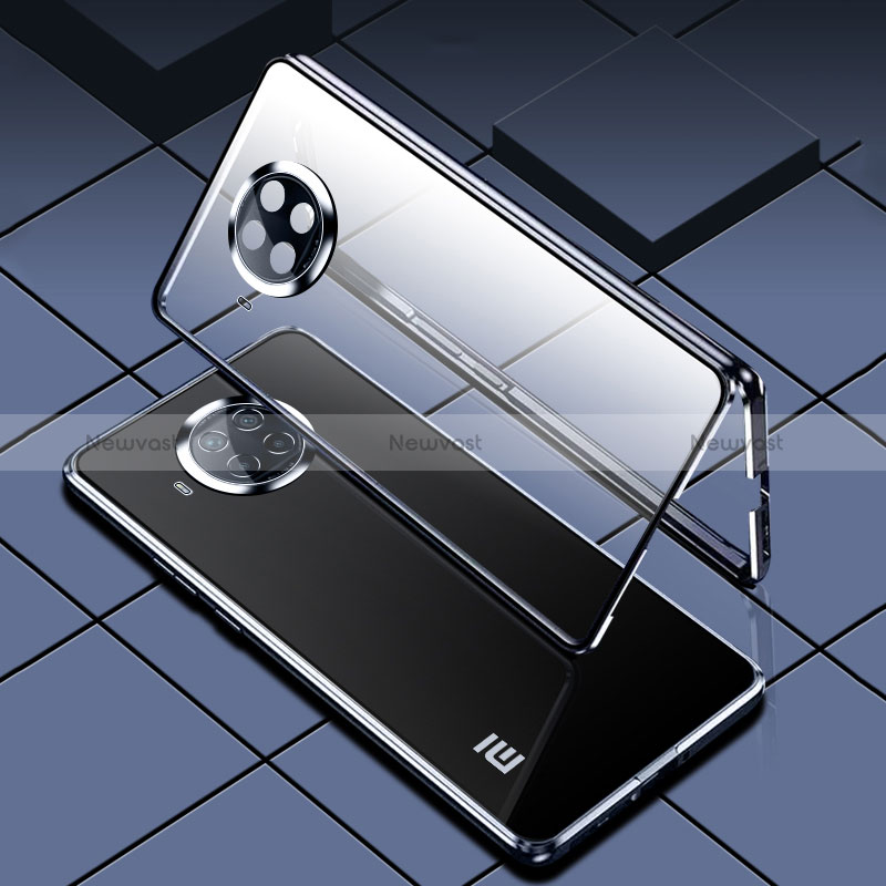 Luxury Aluminum Metal Frame Mirror Cover Case 360 Degrees P01 for Xiaomi Mi 10i 5G