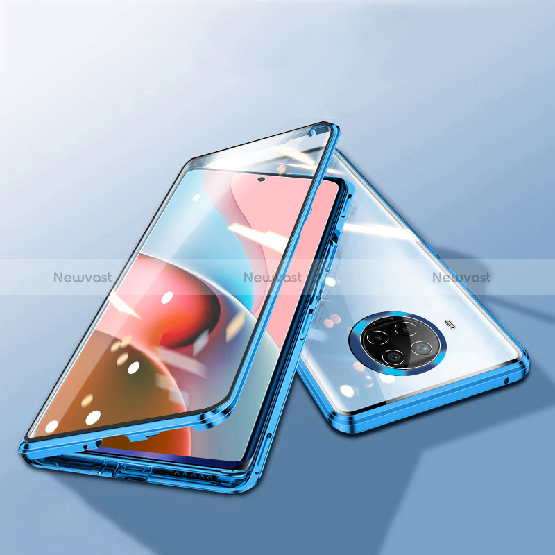 Luxury Aluminum Metal Frame Mirror Cover Case 360 Degrees P01 for Xiaomi Mi 10T Lite 5G