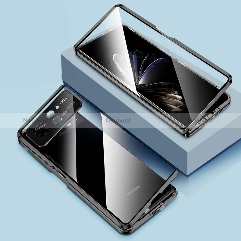 Luxury Aluminum Metal Frame Mirror Cover Case 360 Degrees P01 for Xiaomi Mix Fold 2 5G