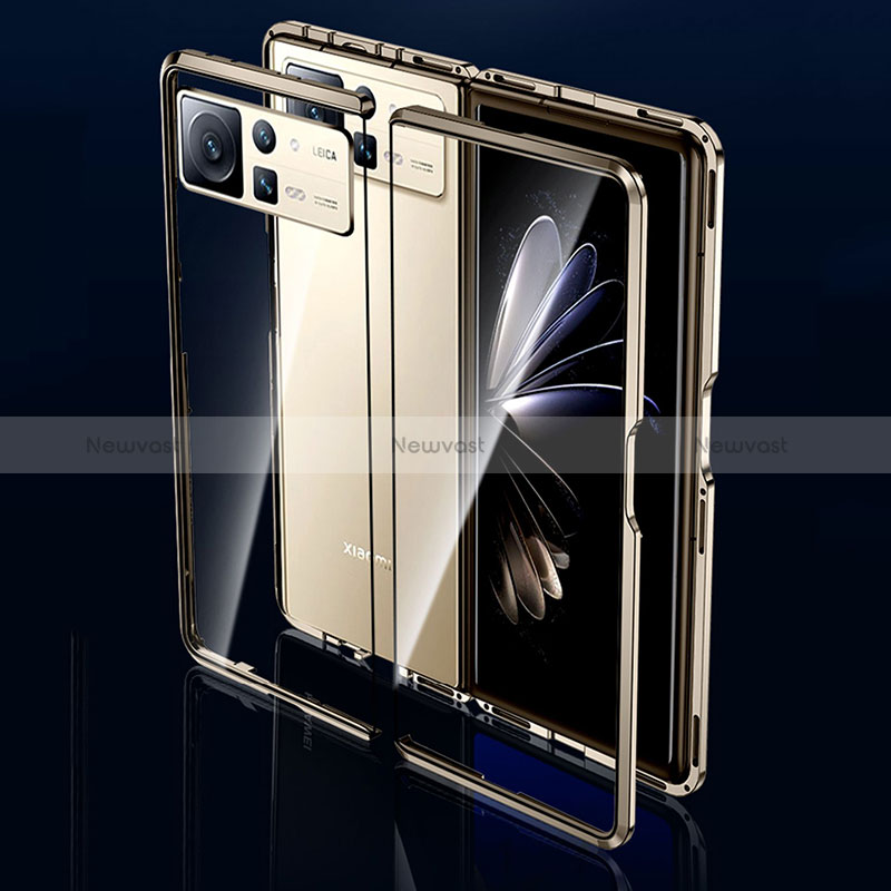 Luxury Aluminum Metal Frame Mirror Cover Case 360 Degrees P01 for Xiaomi Mix Fold 2 5G