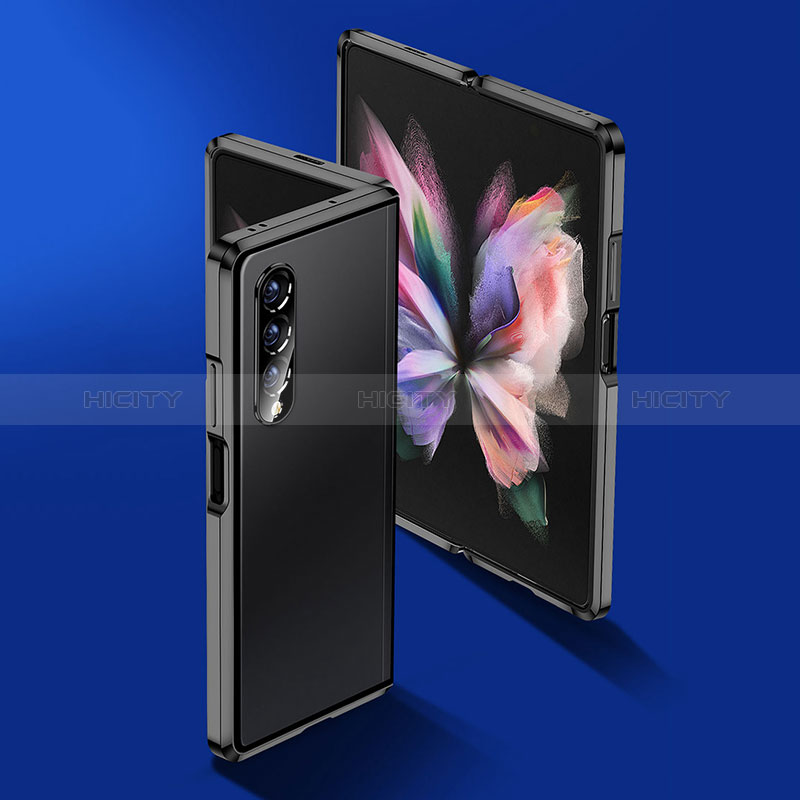 Luxury Aluminum Metal Frame Mirror Cover Case 360 Degrees P02 for Samsung Galaxy Z Fold4 5G