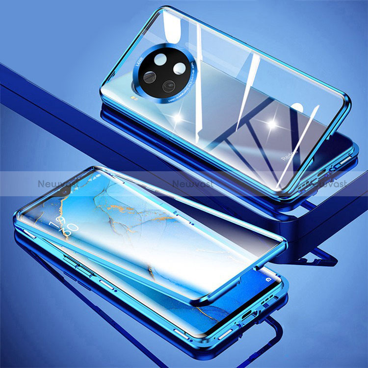 Luxury Aluminum Metal Frame Mirror Cover Case 360 Degrees P02 for Xiaomi Mi 10T Lite 5G