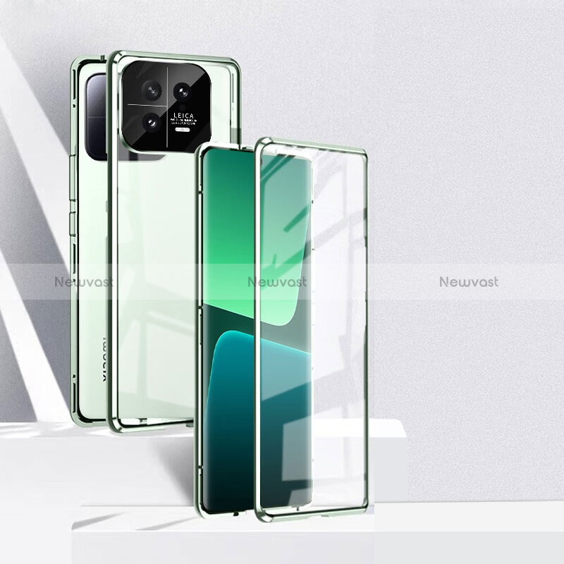 Luxury Aluminum Metal Frame Mirror Cover Case 360 Degrees P02 for Xiaomi Mi 13 5G