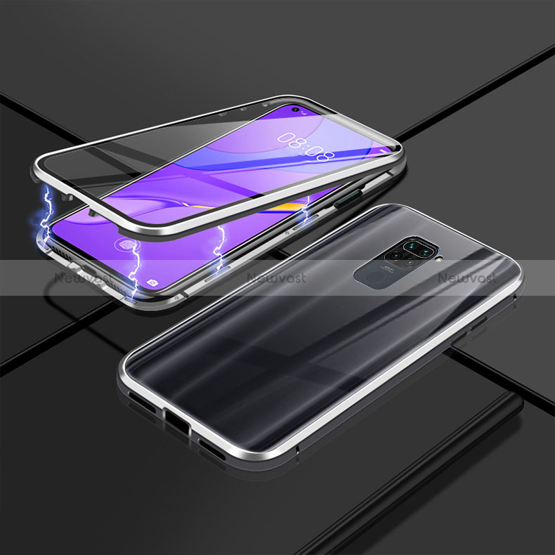 Luxury Aluminum Metal Frame Mirror Cover Case 360 Degrees P02 for Xiaomi Redmi 10X Pro 5G