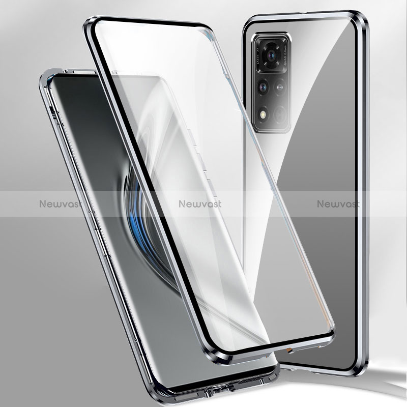 Luxury Aluminum Metal Frame Mirror Cover Case 360 Degrees P02 for Xiaomi Redmi Note 11 Pro+ Plus 5G