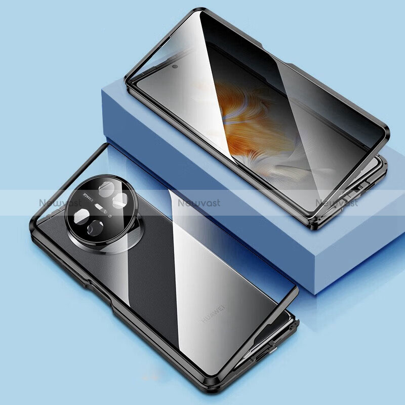 Luxury Aluminum Metal Frame Mirror Cover Case 360 Degrees P03 for Huawei Mate X5