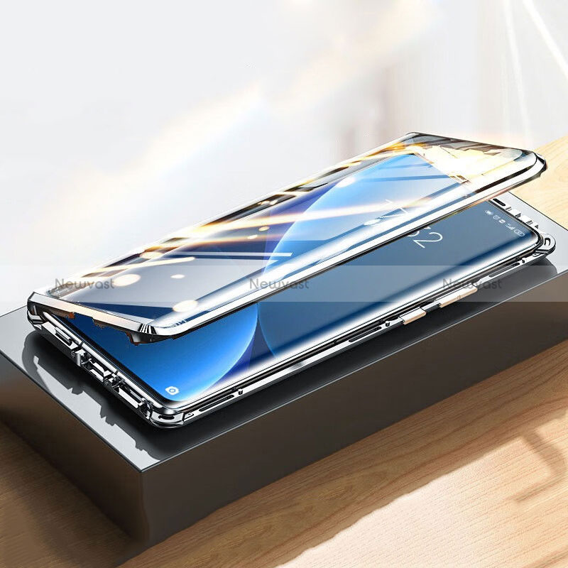 Luxury Aluminum Metal Frame Mirror Cover Case 360 Degrees P03 for Xiaomi Mi 12T Pro 5G