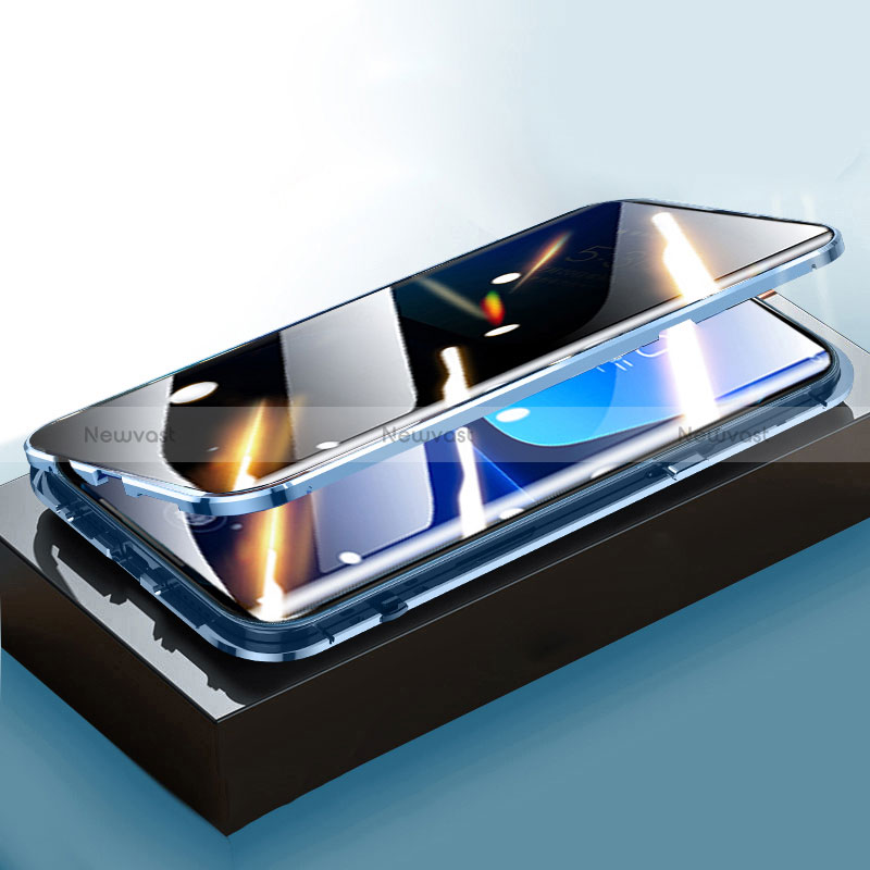 Luxury Aluminum Metal Frame Mirror Cover Case 360 Degrees P03 for Xiaomi Mi 13 Pro 5G