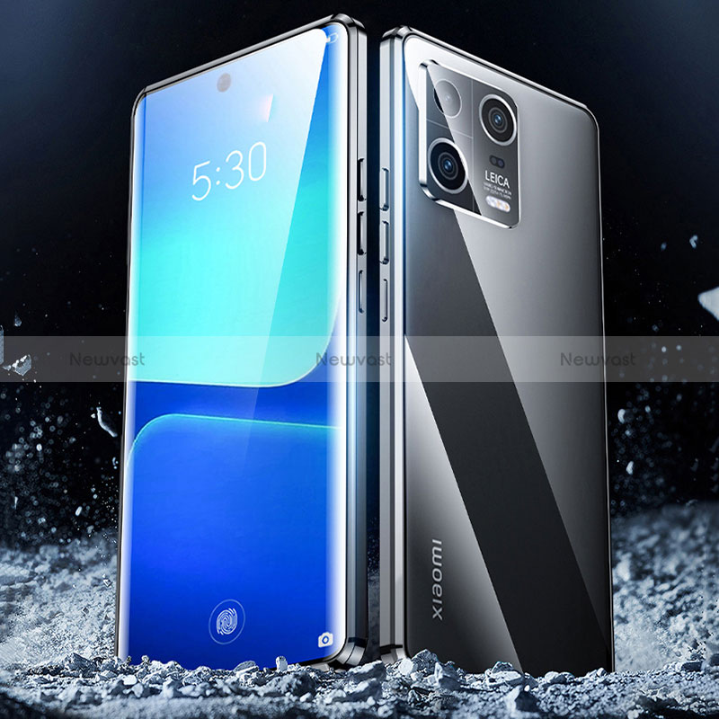 Luxury Aluminum Metal Frame Mirror Cover Case 360 Degrees P03 for Xiaomi Mi 13 Pro 5G