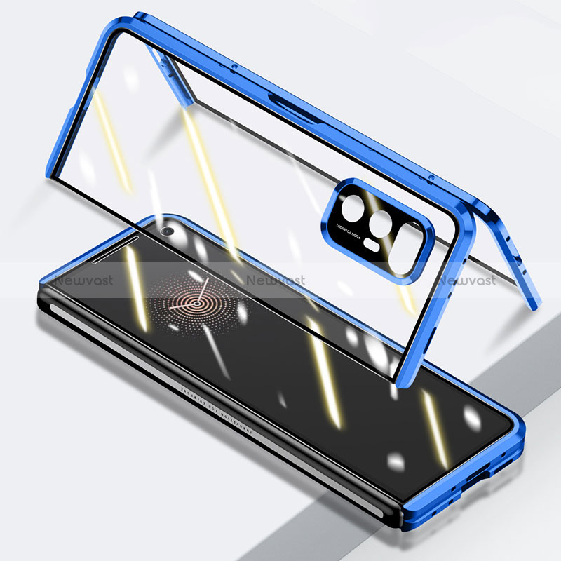 Luxury Aluminum Metal Frame Mirror Cover Case 360 Degrees P03 for Xiaomi Mix Fold 5G