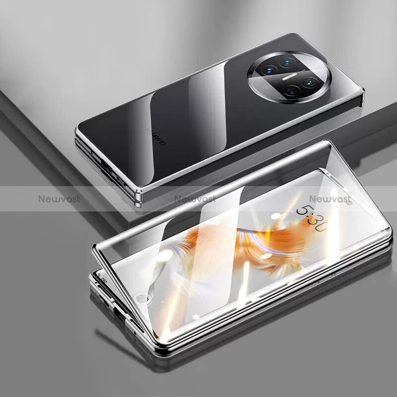 Luxury Aluminum Metal Frame Mirror Cover Case 360 Degrees P04 for Huawei Mate X3