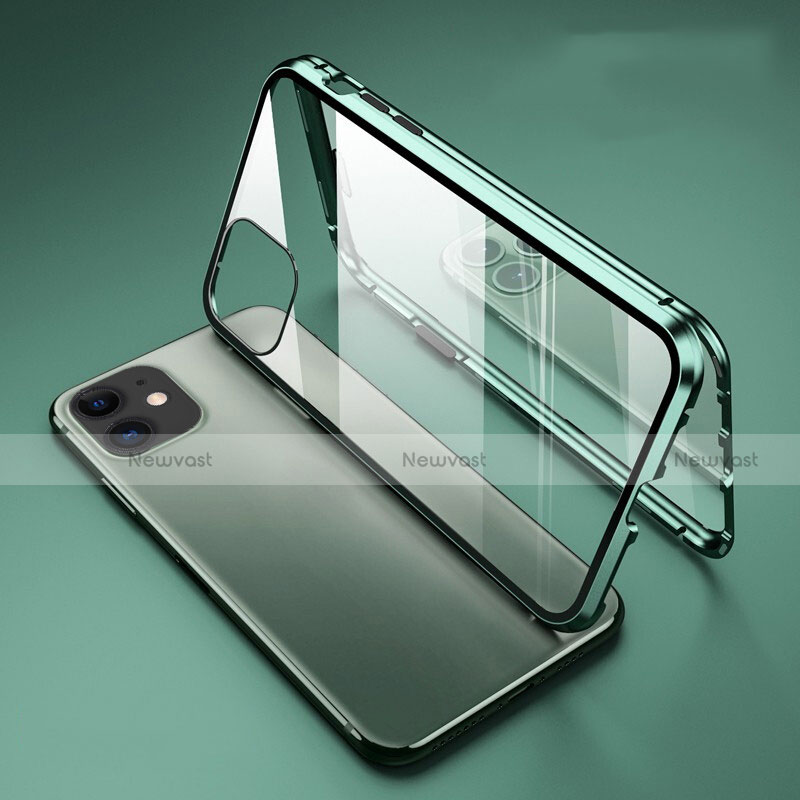 Luxury Aluminum Metal Frame Mirror Cover Case 360 Degrees T01 for Apple iPhone 11