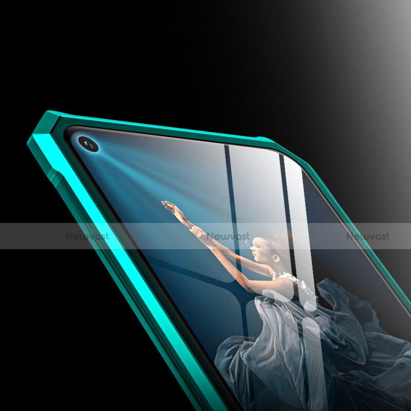 Luxury Aluminum Metal Frame Mirror Cover Case 360 Degrees T01 for Huawei Honor 20 Pro