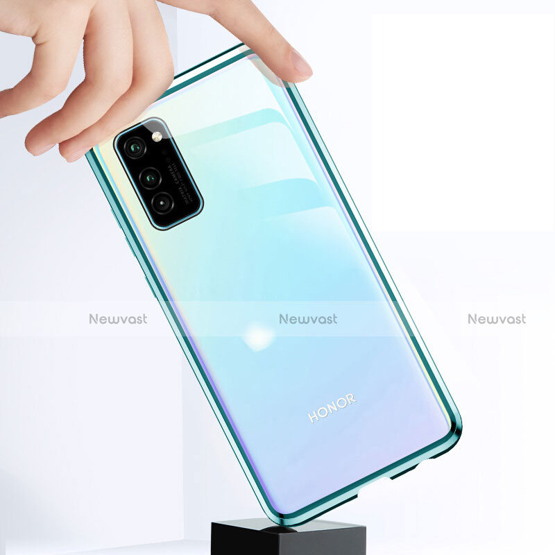 Luxury Aluminum Metal Frame Mirror Cover Case 360 Degrees T01 for Huawei Honor View 30 5G