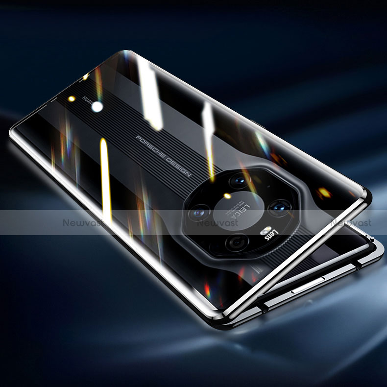 Luxury Aluminum Metal Frame Mirror Cover Case 360 Degrees T01 for Huawei Mate 40 RS