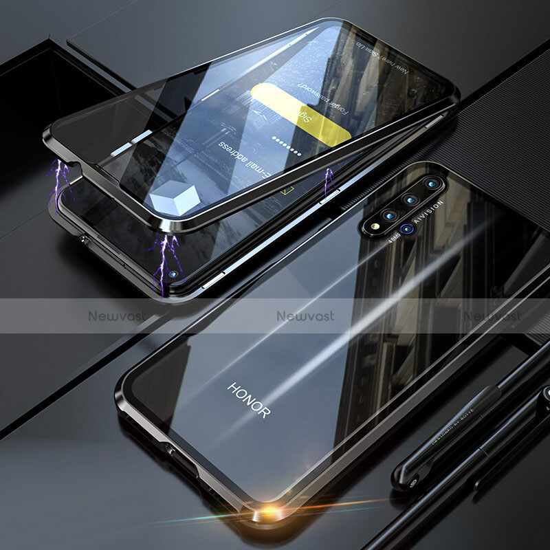 Luxury Aluminum Metal Frame Mirror Cover Case 360 Degrees T01 for Huawei Nova 5T