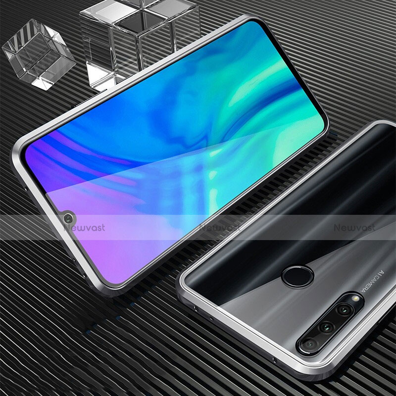 Luxury Aluminum Metal Frame Mirror Cover Case 360 Degrees T01 for Huawei P Smart+ Plus (2019)