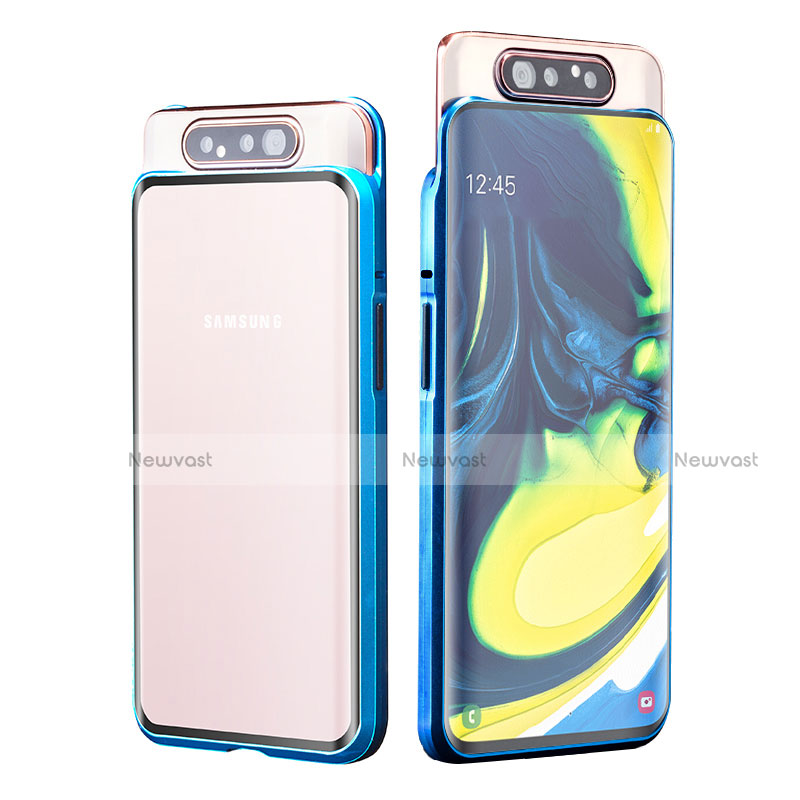 Luxury Aluminum Metal Frame Mirror Cover Case 360 Degrees T01 for Samsung Galaxy A80