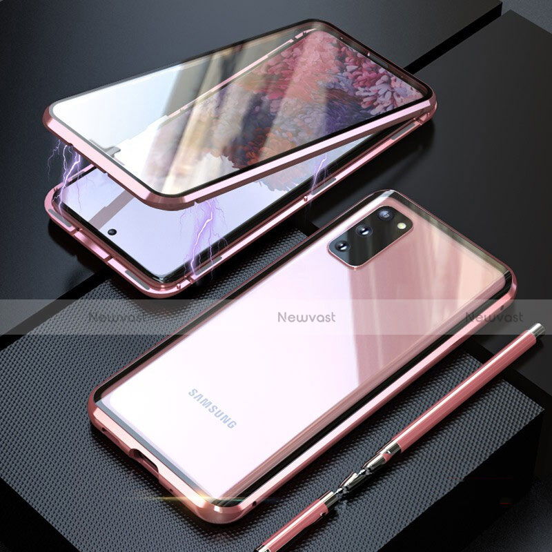 Luxury Aluminum Metal Frame Mirror Cover Case 360 Degrees T01 for Samsung Galaxy S20