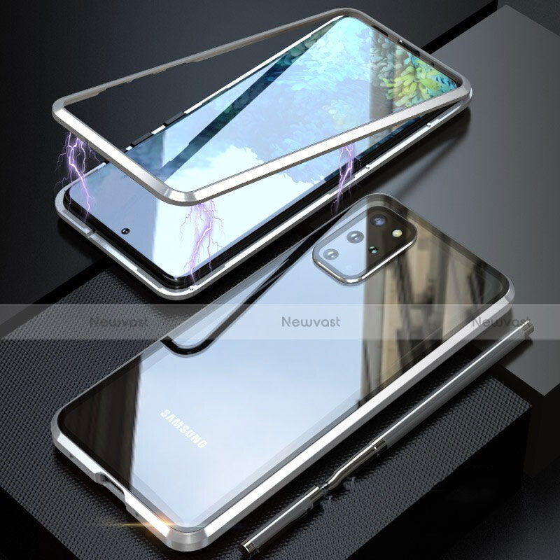Luxury Aluminum Metal Frame Mirror Cover Case 360 Degrees T01 for Samsung Galaxy S20 Plus 5G